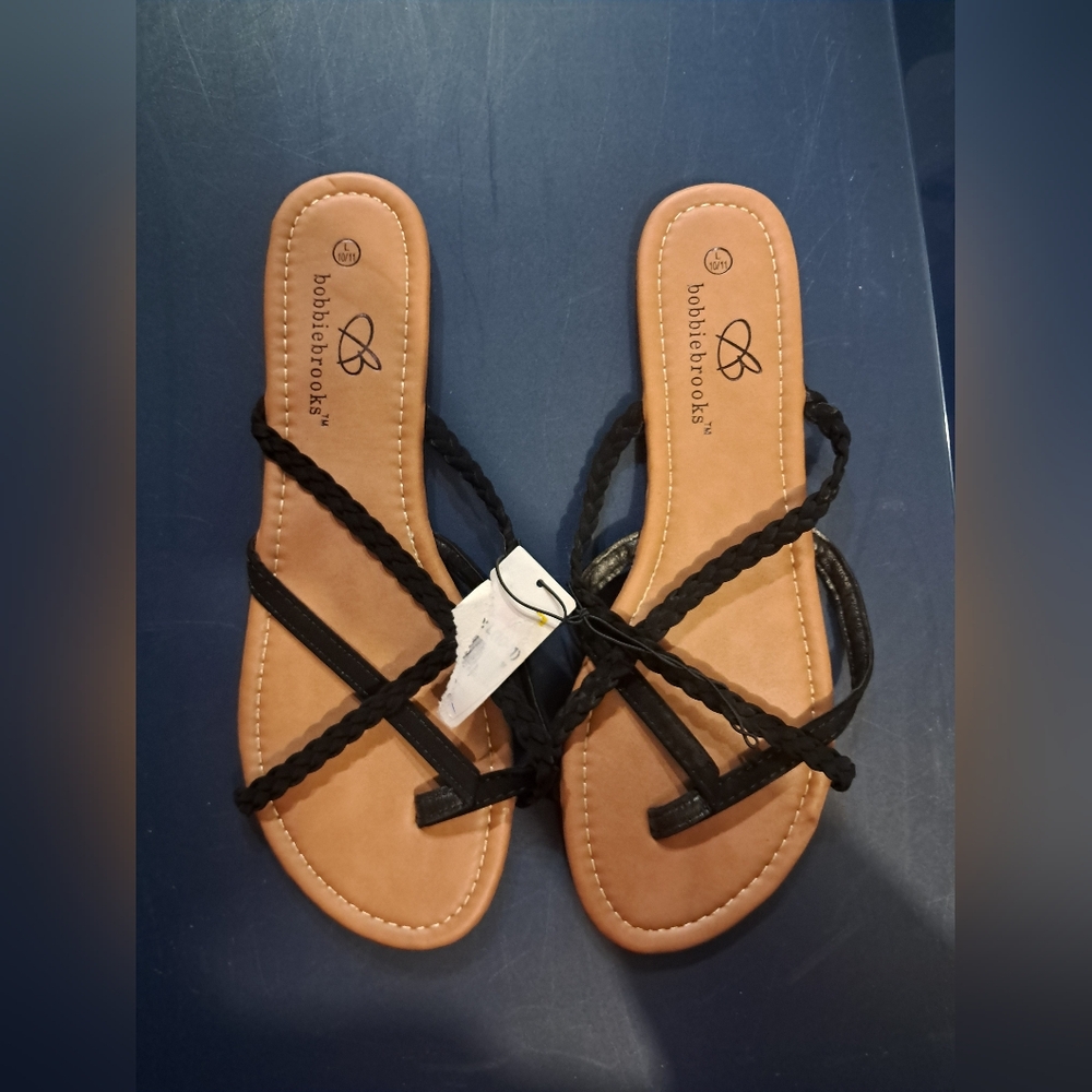 Bobbie Brooks Women's Black Sandals